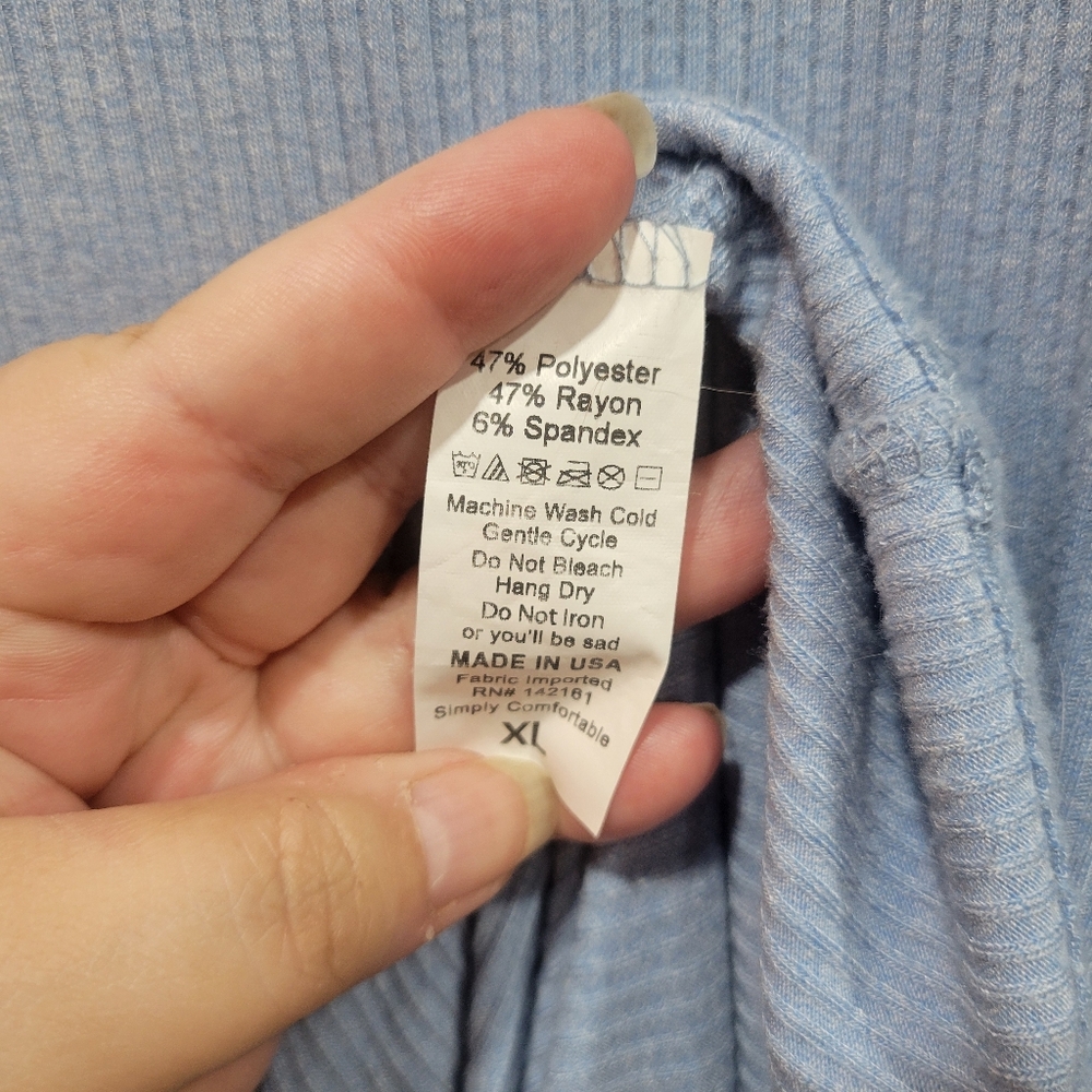 LuLaRoe Blue Sleeveless Maxi Dress, Size XL - Picture 3 of 4